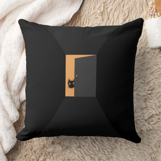 Halloween Decor Black Cat クッション (ブランケット)
