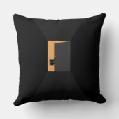 Halloween Decor Black Cat クッション (裏面)