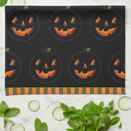 Halloween Decor kitchen towel キッチンタオル (折り畳み)