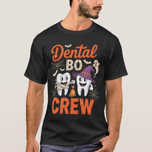 Halloween Dental Boo Crew friend Tシャツ (正面)