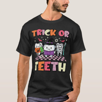 Halloween Dentistrick Oreeth Dental Costume Men Wo Tシャツ