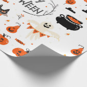 Halloween design elements. Halloween cliparts with ラッピングペーパー (角)