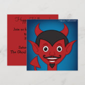 Halloween Devil 招待状 (正面/裏面)