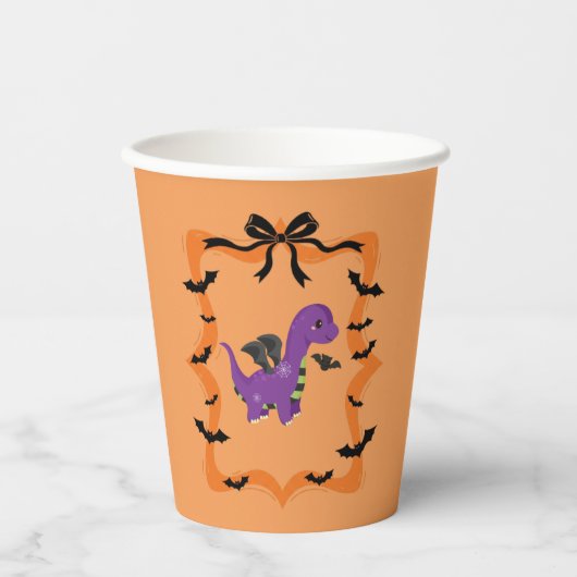 Halloween Dinosaur 紙コップ (正面)