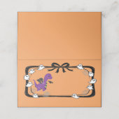 Halloween Dinosaur With Bat Wings Orange プレイスカード (外部開封)