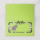 Halloween Dinosaur With Bat Wings Place Card プレイスカード (外部開封)