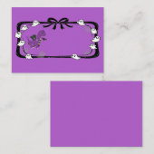 Halloween Dinosaur With Bat Wings Purple プレイスカード (正面/裏面)