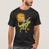Halloween Dinosaur Zombie T Rex Skeleton Boys Todd Tシャツ (正面)
