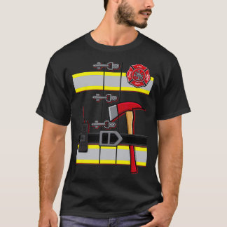 Halloween DIY Firefighter Uniform Costume Tシャツ