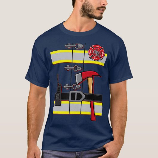 Halloween DIY Firefighter Uniform Costume Tシャツ (正面)