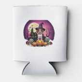 Halloween Dog Fall Lovers 缶クーラー (正面)
