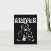 Halloween Dont Fear Reefer Grim Reaper Funny Costu カード (正面)