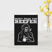 Halloween Dont Fear Reefer Grim Reaper Funny Costu カード (黄色い花)