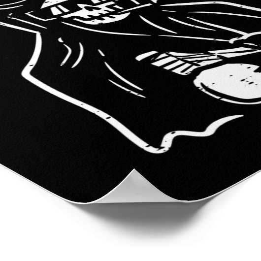 Halloween Dont Fear Reefer Grim Reaper Funny Costu ポスター (角)