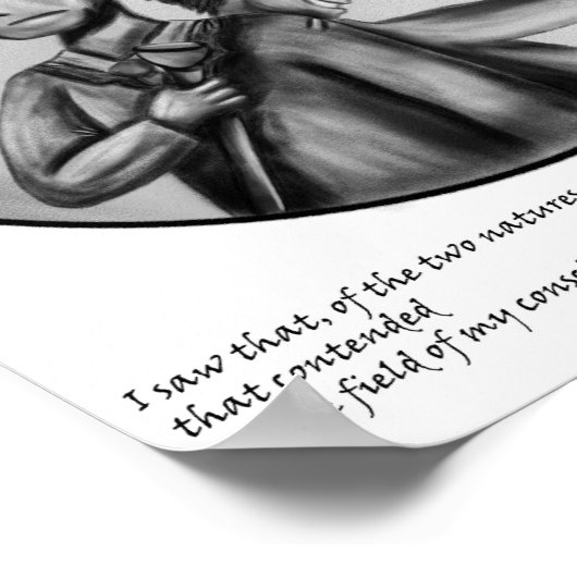 Halloween Dr. Jekyll and Mr. Hyde Gothic Art Print ポスター (角)