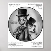 Halloween Dr. Jekyll and Mr. Hyde Gothic Art Print ポスター (正面)