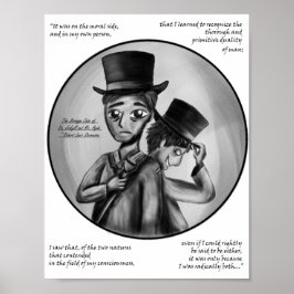 Halloween Dr. Jekyll and Mr. Hyde Gothic Art Print ポスター