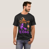 Halloween Drink Up Witches Costumes Wine Lovers Ha Tシャツ (正面フル)