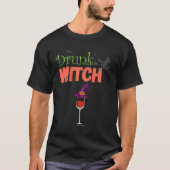 Halloween Drunk Witch Tシャツ (正面)