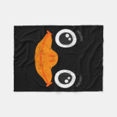 Halloween Duck Face Costume Animals Cute Easy Duck フリースブランケット (正面(横))