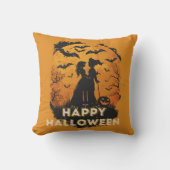 Halloween-Duo im Mondlicht クッション (正面)