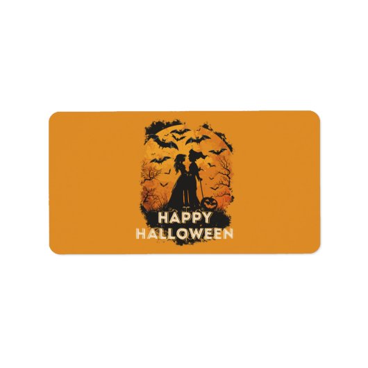 Halloween-Duo im Mondlicht ラベル (正面)