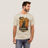 Halloween-Duo im Mondlicht Tシャツ (正面フル)