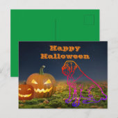 Halloween English Mastiff Happy Halloween ポストカード (正面/裏面)
