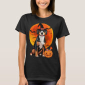 Halloween Entlebucher Mountain Dog Jack O Lantern Tシャツ (正面)