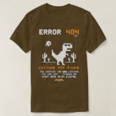 Halloween Error 404 Costume Not Found Coding Progr Tシャツ (デザイン正面)
