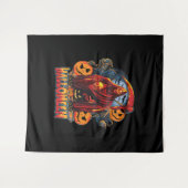 Halloween Evil skeleton, Pumpkin タペストリー (正面(横))