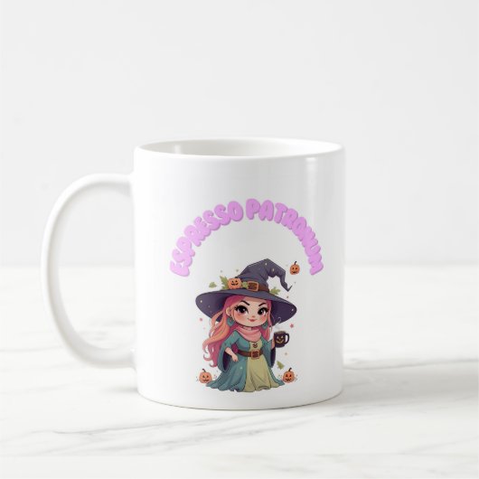 Halloween expresso patronum Mug 11 oz – Cute Spook コーヒーマグカップ (左)