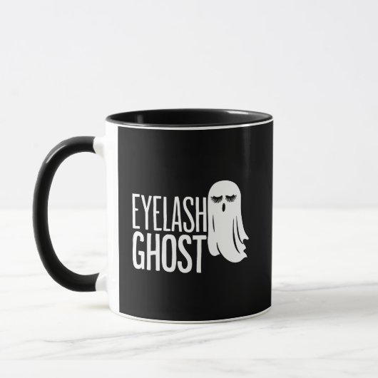 Halloween Eyelash Ghost マグカップ (左)