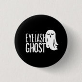 Halloween Eyelash Ghost 缶バッジ (正面)