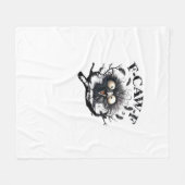 Halloween F-Caw-F Bird Cool Unique フリースブランケット (正面(横))