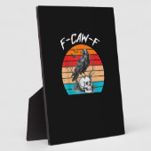 Halloween F-Caw-F Bird F-Caw-F Crow Women Men Vint フォトプラーク (側面)