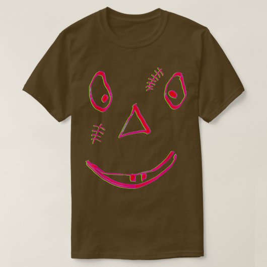Halloween Face 3542 Tシャツ (デザイン正面)