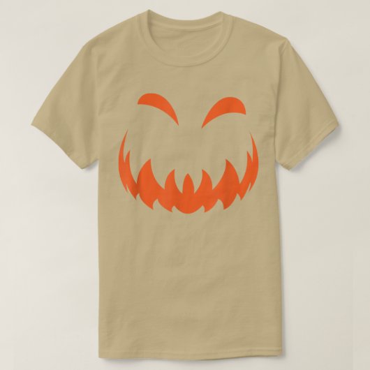 Halloween face pumpkin Jack o Lantern halloween pa Tシャツ (デザイン正面)