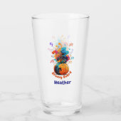 Halloween /Fall glass tumbler  タンブラーグラス (裏面)