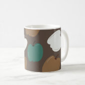 Halloween Fall Pumpkins Earth Tone  コーヒーマグカップ (正面右)