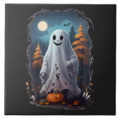 Halloween - Fantôme souriant タイル (正面)