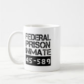 Halloween Federal Prison Inmate Prisoner Costume  コーヒーマグカップ (左)