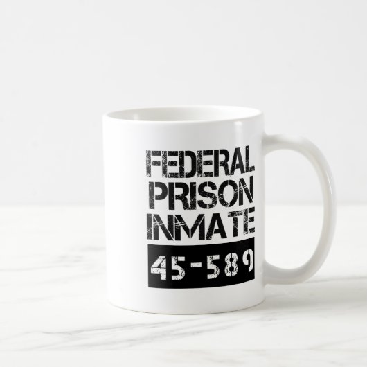 Halloween Federal Prison Inmate Prisoner Costume  コーヒーマグカップ (右)