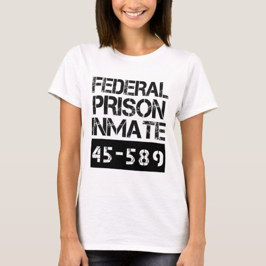 Halloween Federal Prison Inmate Prisoner Costume  Tシャツ (正面)