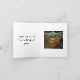 Halloween Festive Folded Note Card ノートカード