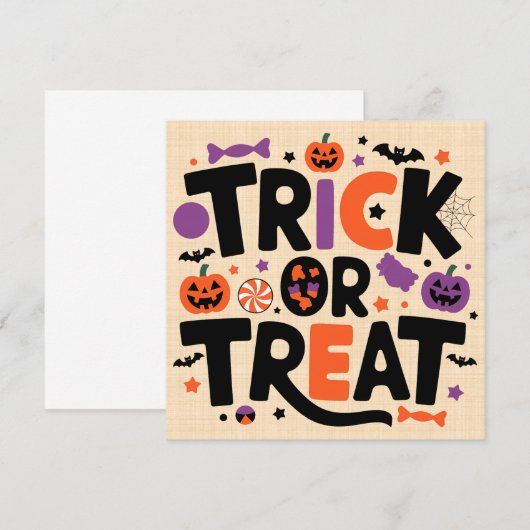 Halloween - festivités fantomatiques 招待状 (正面/裏面)