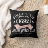 Halloween Fireproof 1692 Witch Throw Pillow クッション (ブランケット)