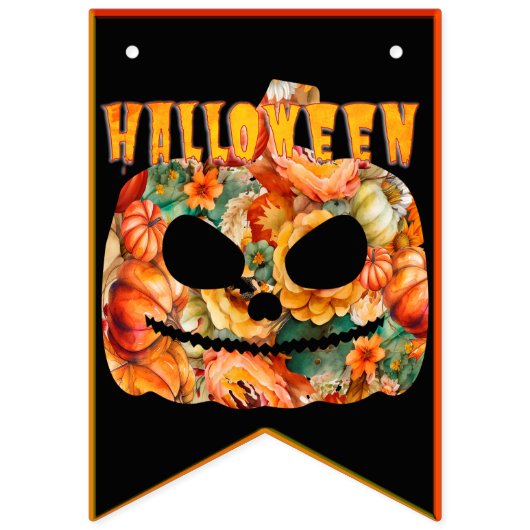 Halloween flags hanging for october night party バンティングフラッグ (第2の旗)