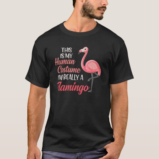Halloween Flamingo Trick Or Treat Pink Flamingo Tシャツ (正面)