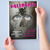 halloween flyer poster skull チラシ (手)